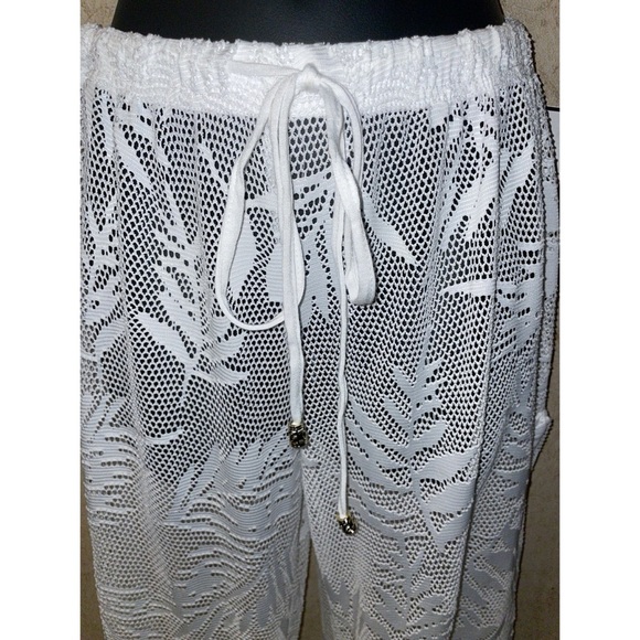 Waves To Coast Palm Mesh Cover Up Swim Pants - Picture 3 of 6